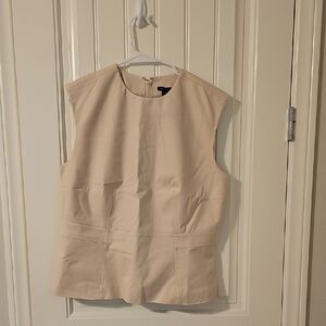 Ann Taylor Sleeveless Beige Top